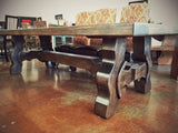 Yugo Alder Rustic Dining Table - La Casona Custom Furniture  - azcasona.net
