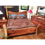 Live Edge Wood Slab Dresser - La Casona Custom Furniture  - azcasona.net