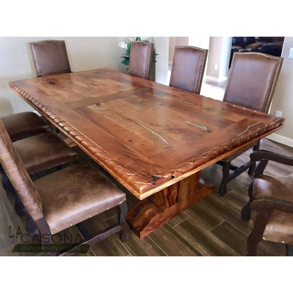 Rustic turquoise dining table cheap