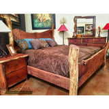 Live Edge Wood Slab Bed - La Casona Custom Furniture  - azcasona.net