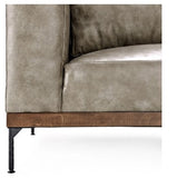 Bentley Leather Sofa - Storm Gray MX