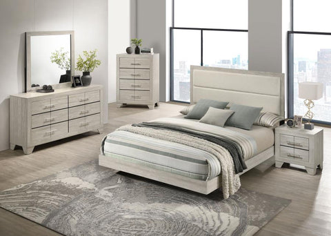 Trenton 5-piece  Bedroom Set Rustic Cream