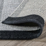 Kochi Stripe Rug - Ivory/Black