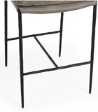 Mayer Counter Stool - Pewter Gray