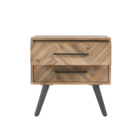 Dexter 2 Drawer Nightstand Multi Natural