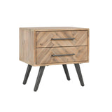 Dexter 2 Drawer Nightstand Multi Natural