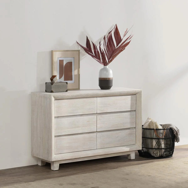 Reece 6Dwr Dresser - Seashell White