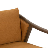 Scarlett Upholstered Accent Chair - Burnt Orange