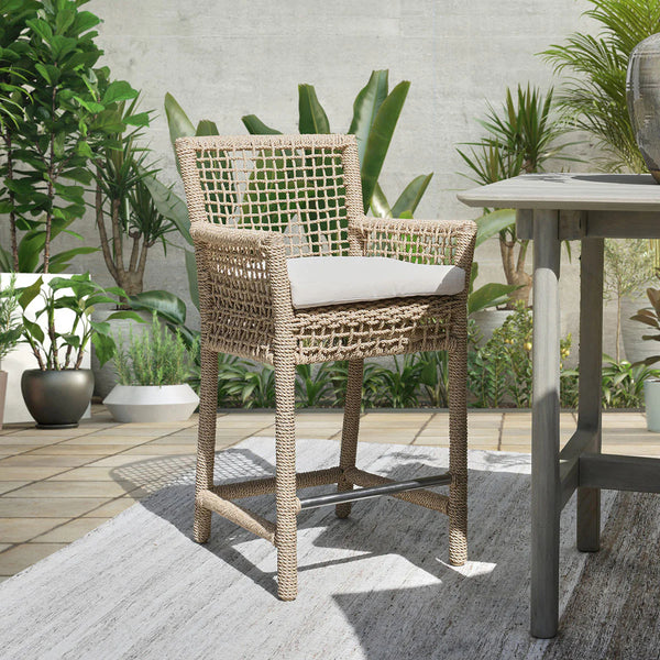 Brisbane Outdoor Counter Stool - Natural