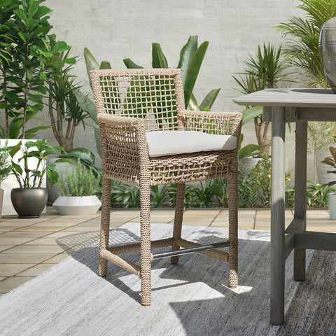 Brisbane Outdoor Counter Stool - Natural