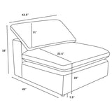 Raleigh 6-piece Boucle Upholstered Modular Sectional Ivory