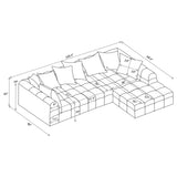 Amara 2-Piece Upholstered Sectional Sofa