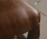 Montecristo Faux Leather and cowhide side chair