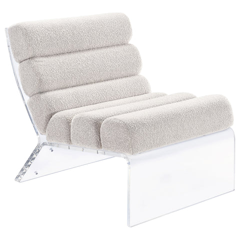 Serreta Boucle Upholstered Armless Acrylic