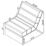 Serreta Boucle Upholstered Armless Acrylic