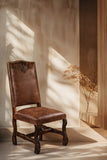 Montecristo Faux Leather and cowhide side chair