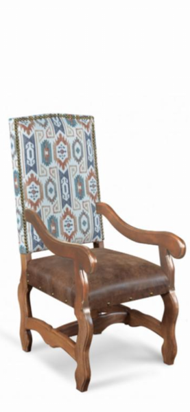 Taos Faux Leather Side Arm Chair