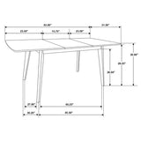 Alfredo 6-piece Butterfly Leaf Dining Set Natural Walnut
