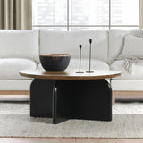 Penelope Coffee Table - Natural Brown/Black