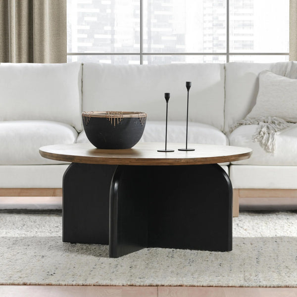 Penelope Coffee Table - Natural Brown/Black
