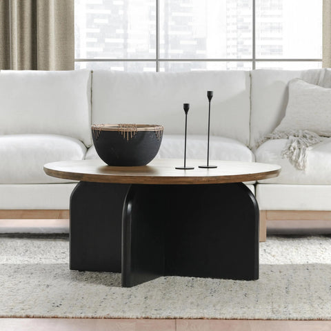 Penelope Coffee Table - Natural Brown/Black