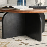 Penelope Coffee Table - Natural Brown/Black