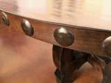 Round Yugo Alder Rustic Dining Table - La Casona Custom Furniture  - azcasona.net