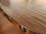 Round Yugo Alder Rustic Dining Table - La Casona Custom Furniture  - azcasona.net