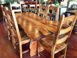 Live Edge Mesquite Rustic Dining Table 2 - La Casona Custom Furniture  - azcasona.net