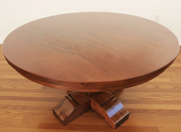 Round Tear Drop Mesquite Rustic Dining Table - La Casona Custom Furniture  - azcasona.net