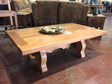 Yugo Cherry Wood Top Coffee Table - La Casona Custom Furniture  - azcasona.net